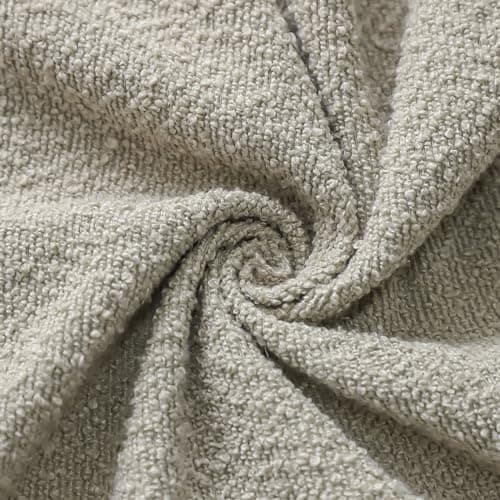 Textured Boucle Throw Pillow Covers 12x20 Inch Ivory White (Pack of 2)