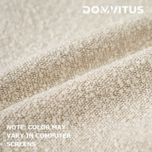 Luxury Boucle Pillow Cover for Bed Sofa - Buttery Cream, 24x24, Soft Accent Couch Cushion Case