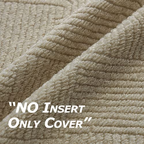Neutral Boucle Pillow Covers 20x20 Set of 2 for Couch or Bed