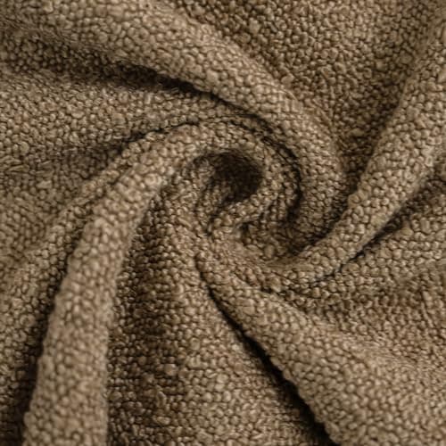 Textured Boucle Throw Pillow Covers White, Pack of 2, 18x18 Square