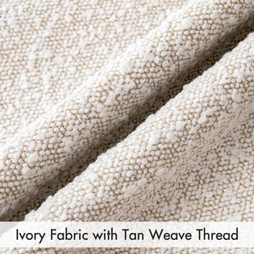 Decorative Throw Pillow Cover Ivory 18 x 18 Inch for Living Room
