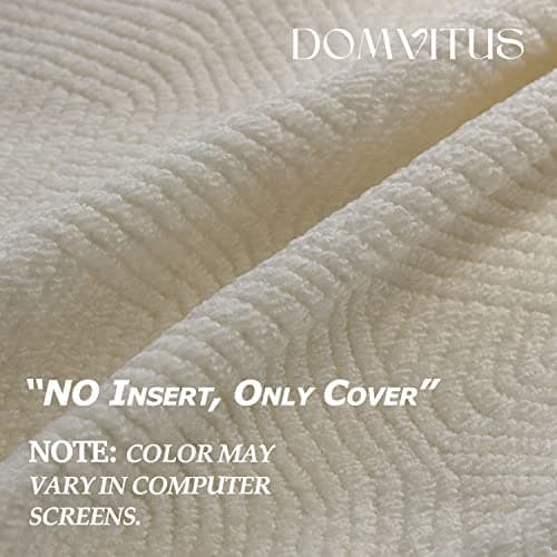 Neutral Boucle Pillow Covers 20x20 Set of 2 for Couch or Bed