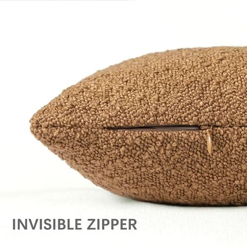 Decorative Lumbar Pillow Cover 12x20 inches for Couch - Set of 1, Tobacco