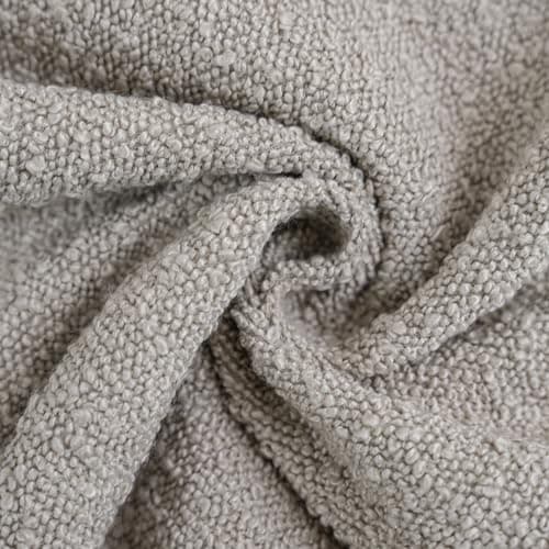 Textured Boucle Throw Pillow Covers White, Pack of 2, 18x18 Square