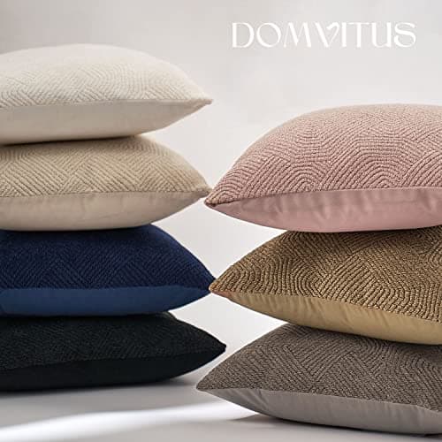 Neutral Boucle Pillow Covers 20x20 Set of 2 for Couch or Bed