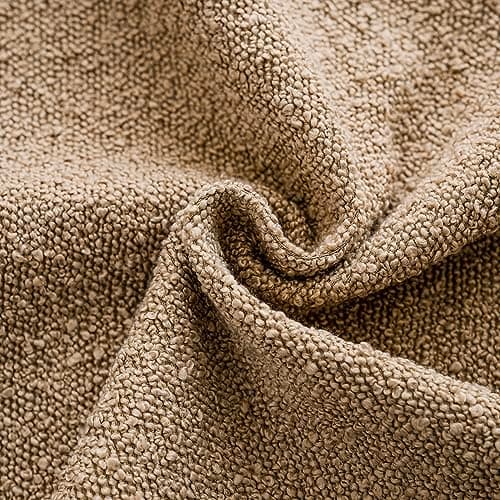 Decorative Boucle Throw Pillow Covers - Cozy Soft Solid Cushion Cases for Living Room Home Decor
